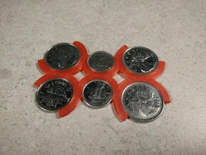 eine vollkommene Veränderung Münze Inhaber - Zubehör Münzen snapfit wallet 3d print model - Mito3D