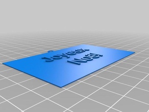 mi personalizados jouyeux noel signos logotipos 3d print model - Mito3D