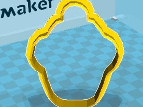 cupcake cookie cutter kitchen dining 3d print model - Mito3D