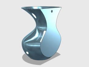 vase Wand Dekor Blumen-vase 3d print model - Mito3D