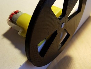 roue robotica 3d print model - Mito3D