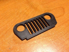 jeep wrangler tj grill keychain keychains key chain offroad 3d print model - Mito3D