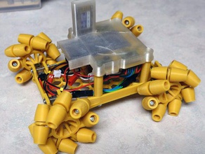 tous-imprimé en 3d mecanum de roue rover paramétrique à l'aide roues la robotique openscad jouet 3d print model - Mito3D