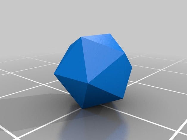 20 sided die 3d printing dice 3D print model - Mito3D