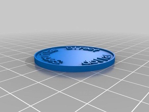 meine kundenspezifische Münze, chip Münzen Abzeichen 3d print model - Mito3D