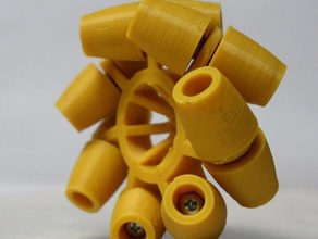 paramétrique roues mecanum outil de générateur la robotique 3d print model - Mito3D