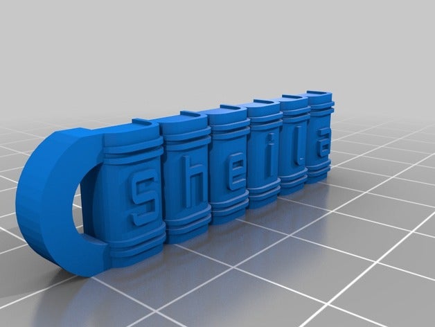 sheila bookshelf keychain keychains customized 3D print model - Mito3D