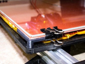silicone heat bed mount 3d printer parts heated makerfarm prusa i3v 3d print model - Mito3D