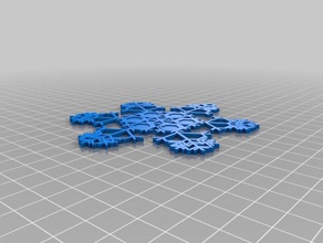 snow flake seed 1 interactive art customized 3d print model - Mito3D