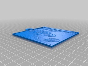 katie lithopane 2d a arte personalizado 3d print model - Mito3D