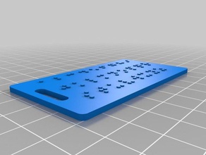 braille tag 25emboss organization customized 3d print model - Mito3D