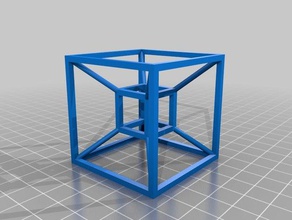 tesseract learning 4d cube calculus physics 3d print model - Mito3D