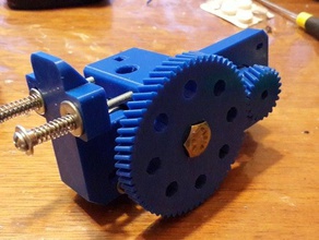 cyborg geared bowden extruder m8 bolt 3d printer extruders filament 3d print model - Mito3D