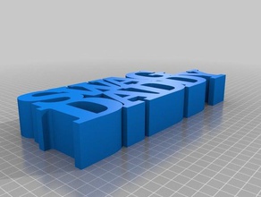 özel değişken word heykel benim heykeller 3d print model - Mito3D