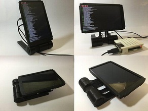 ekran keskin 7 inç 2560 x 1600 ıgzo lcd kiti casestand bilgisayar stand 3d print model - Mito3D