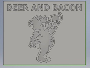 cerveja de bacon a arte legal beber engraçado porco 3d print model - Mito3D