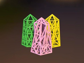 xmax pyramide pentagonale star ornement vol04 décor les fêtes de noël 3d print model - Mito3D