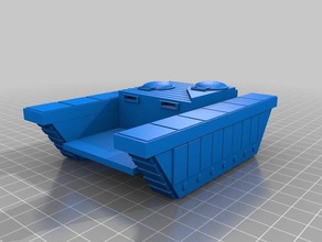 generisches sci fitransport Fahrzeug Fahrzeuge Raum-Armee transporter 3d print model - Mito3D