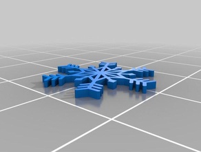 snowflake print decor 3d print model - Mito3D