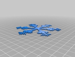 mysnowflakebmf etkileşimli sanat özelleştirilmiş 3d print model - Mito3D