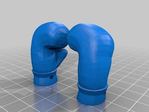 guanti da boxe portachiavi sport all'aperto 3d print model - Mito3D