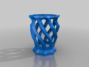 basic vase containers jar math art spiral storage 3d print model - Mito3D