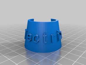 etiket tectrix şişe gıda iç özelleştirilmiş 3d print model - Mito3D