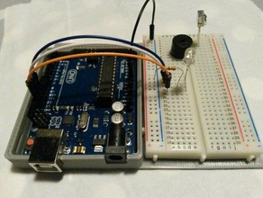 arduino uno case small breadboard platform electronics mount 3d print model - Mito3D