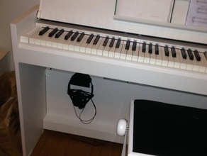 support de casque piano yamaha ydp s52 musique 3d print model - Mito3D