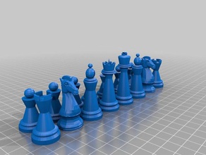 vapore set di scacchi 2 un lato 3d stampa 3d print model - Mito3D