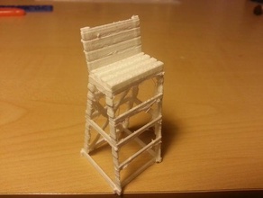 lifeguard stand buildings structures beach chair shore 3d print model - Mito3D