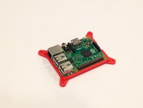 raspberry pi b+ 2 Halterung - Elektronik pi-2 pi-3 case 3d print model - Mito3D