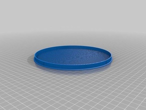 fish bowl ventilación de la tapa 184 mm diámetro reemplazo partes personalizado 3d print model - Mito3D