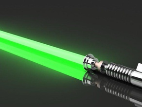 lukes lightsaber props green jedi luke skywalker starwars star wars force awakens usb 3d print model - Mito3D