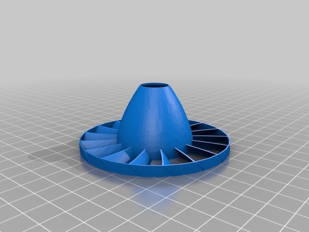 jet engine turbina con doble rotor rc vehicles 3D print model - Mito3D