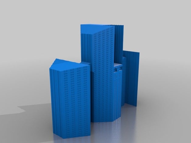 wayne Kulesi gotham knight binalar yapılar 3D print model - Mito3D