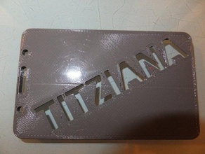 titziana badge id titolare della carta di credito accessori distintivi porta carte identificativo 3d print model - Mito3D