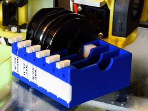 unwinder spool holder 6 places zivipf spools diy ecig ecigarette filament vape vapers stand vaping wire 3d print model - Mito3D