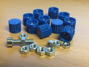 insulating nut cap m5 parts 3d print model - Mito3D