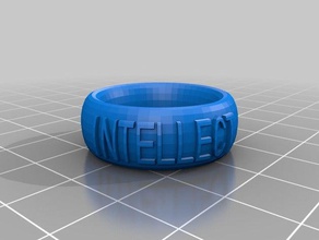 intelletto anello moda personalizzato 3d print model - Mito3D