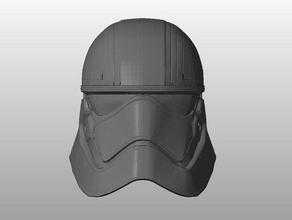 captain phasma helmet smoother hollow props star wars stormtrooper force awakens 3d print model - Mito3D