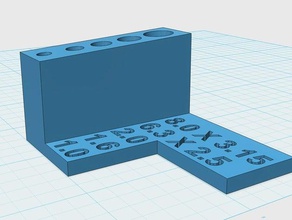 center drill holder organization 3d print model - Mito3D