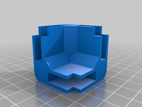my customized parametric mini modular framing system corner block rail parts 3d print model - Mito3D