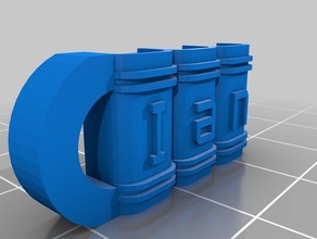 iannorthrop Schlüsselanhänger angepasst 3d print model - Mito3D