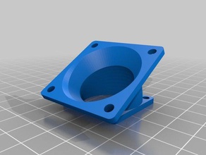 mi personalizados parametriable cualquier tamaño, tamaño de la fan adaptador colector tubo ángulo 3d impresión 3d print model - Mito3D