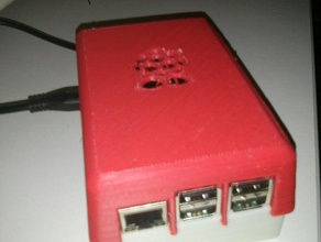 raspberry pi v2 b+ parametrico custodia elettronica 3d print model - Mito3D