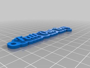 fob keychains customized 3d print model - Mito3D