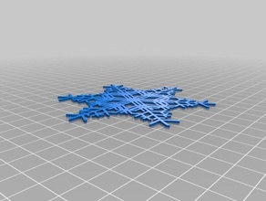 snowflake 102 interactive art customized 3d print model - Mito3D