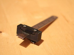 depth stop steel ruler woodworking marking gauge wood metal hand tools diy workshop 3d print model - Mito3D