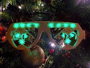 led attiny85 hacked snow shades glasses 3d print model - Mito3D